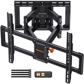 Perlegear front view showing secure TV mount and sturdy support benefit