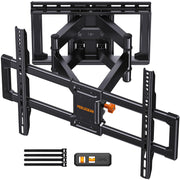 Perlegear front view showing secure TV mount and sturdy support benefit