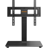 Perlegear front view of full TV setup showing stable positioning and styling