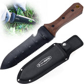 PERWIN cuchillo Hori Hori frontal con funda, transporte seguro