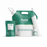 Pestie front packaging showing kit and coverage details for confident home protection
