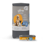 Pet Genie pail front view showing compact odor control benefit