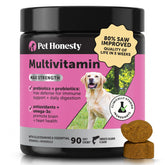 Pet Honesty frente del empaque mostrando 90 unidades y beneficios