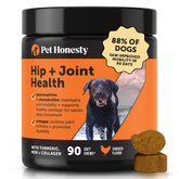 Pet Honesty front packaging 90 ct shows product and benefits