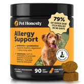 Pet Honesty front packaging showing peanut butter 90ct and quick benefits