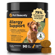 Pet Honesty front packaging showing peanut butter 90ct and quick benefits
