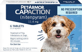 PetArmor CAPACTION front packaging showing product and quick relief promise