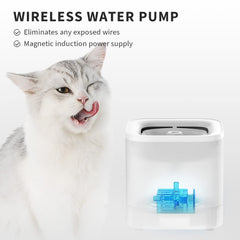 PETKIT primer plano de la bomba inalámbrica 3.0, menos enredos