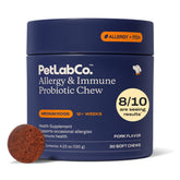 PetLab Co. front packaging showing product name and monthly supply benefit