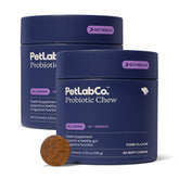 PetLab Co frontal del empaque mostrando el pack doble y valor