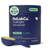 PetLab Co. ProBright tub front view showing product for large dogs, clear dosing