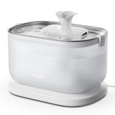 PETLIBRO front view stainless steel fountain showing sleek design and easy refill benefit
