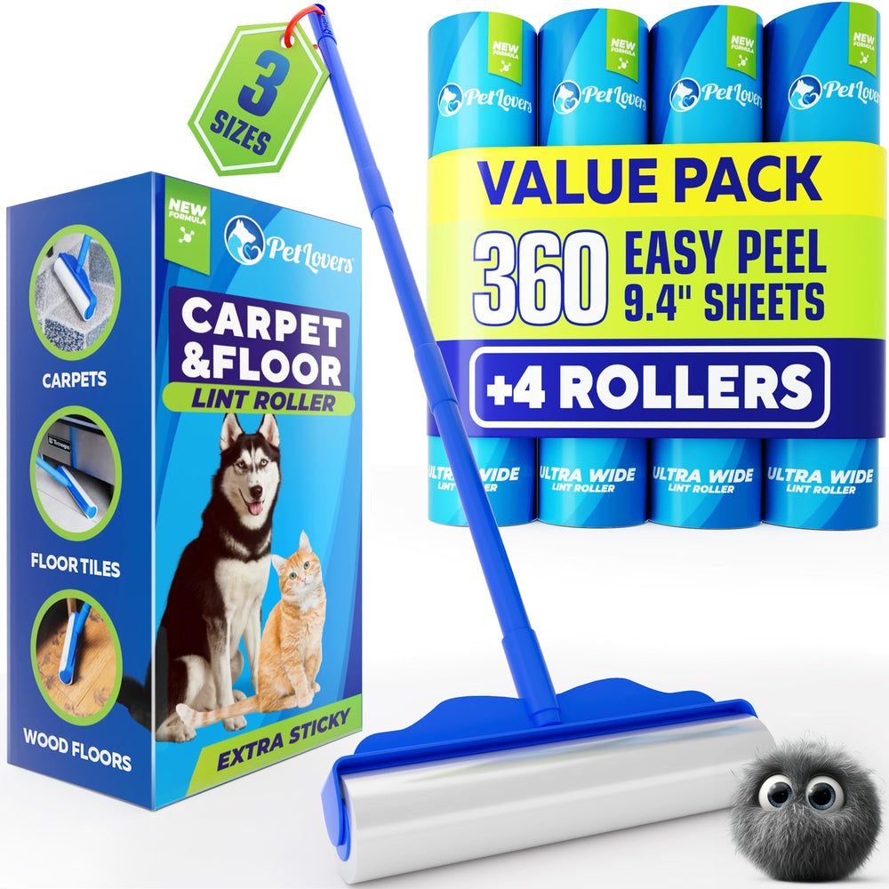 PetLovers rodillo frontal 9.4 pulgadas limpiando pelo rápido
