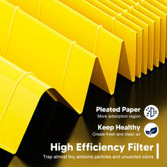 PETOX filtro instalado en purificador LEVOIT en funcionamiento