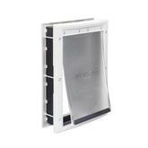 PetSafe front view medium pet door showing paintable frame and neat fit