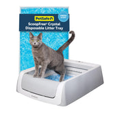 PetSafe ScoopFree Crystal Pro front view showing uncovered unit and entrance, easy access benefit