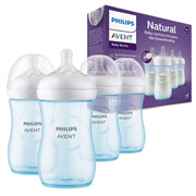 Philips Avent front pack showing four 9oz bottles for reliable feeding