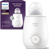 Philips Avent front view showing compact warmer and quick access benefit