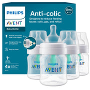 Philips Avent vista frontal del biberón mostrando su forma ergonómica y beneficio práctico