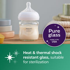 Philips Avent Natural Response nipple close-up showing breastlike shape and controlled flow