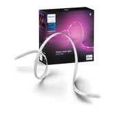 Philips Hue Solo front view showing sleek silicone sleeve and even light — brand enhances room atmosphere