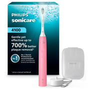 Philips Sonicare front view showing sleek design and gentle cleaning benefit