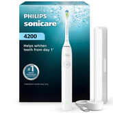 Philips Sonicare vista frontal del cepillo resaltando diseño y acabado