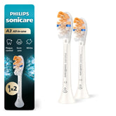 Philips Sonicare vista frontal del pack, recambios listos para seis meses