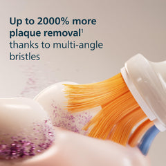 Philips Sonicare uso en boca mostrando limpieza en espacios difíciles