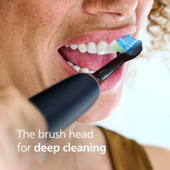 Philips Sonicare vista del respaldo suave del cabezal para mayor comodidad en encías