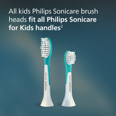 Philips Sonicare paquete de dos cabezales turquesa y blanco listos para uso