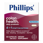Phillips' front bottle view showing product and benefits for convenient shelf storage