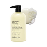 philosophy purity front packaging showing bottle and branding for clear shelf appeal
