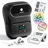 Phomemo M110 front view showing compact design and quick labeling benefit