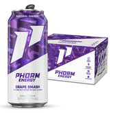 PHORM ENERGY front can view showing grape smash branding and bold design for easy recognition