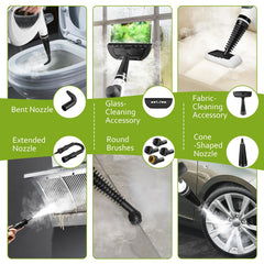Phueut handle and controls closeup displaying ergonomic grip and easy operation