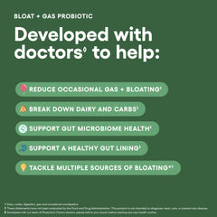 Physician's CHOICE cápsula abierta mostrando polvos y liberación dual beneficiosa