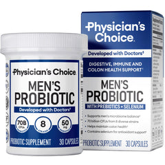 Physician's CHOICE frasco frontal mostrando la etiqueta y beneficios
