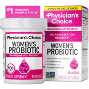 Physician's CHOICE vista frontal del envase mostrando 60 cápsulas y beneficios principales