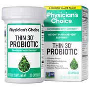 Physician's CHOICE Thin-30 vista frontal del envase mostrando diseño y cantidad