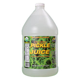 Pickle Juice gallon front label showing brand and extra strength benefits