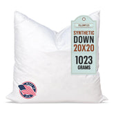 Pillowflex front view showing insert packaging and clear product benefit