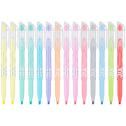 PILOT FriXion pack frontal mostrando 14 colores pastel, ideal para organización