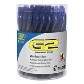 PILOT G2 Premium paquete frontal 36 unidades mostrando barril azul y recubrimiento