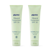 Pipette frontal pack 2 de lociones SPF 50, protección mineral familiar