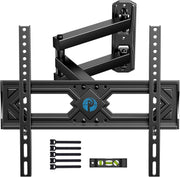 Pipishell front view of mounted TV showing slim profile and stability