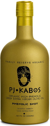 P.J. KABOS botella frontal 500ml mostrando etiqueta y origen