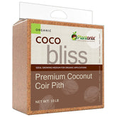 plantonix front packaging showing Coco Bliss 10lbs and organic label, clear benefit