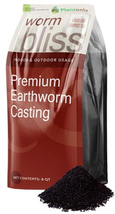 plantonix Worm Bliss front bag showing product packaging and organic branding benefits