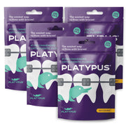Platypus front packaging showing 40-count pack and easy storage benefit